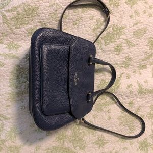 Kate Spade Handbag 100% Leather Beautiful Blue Like New